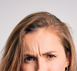 Frown lines